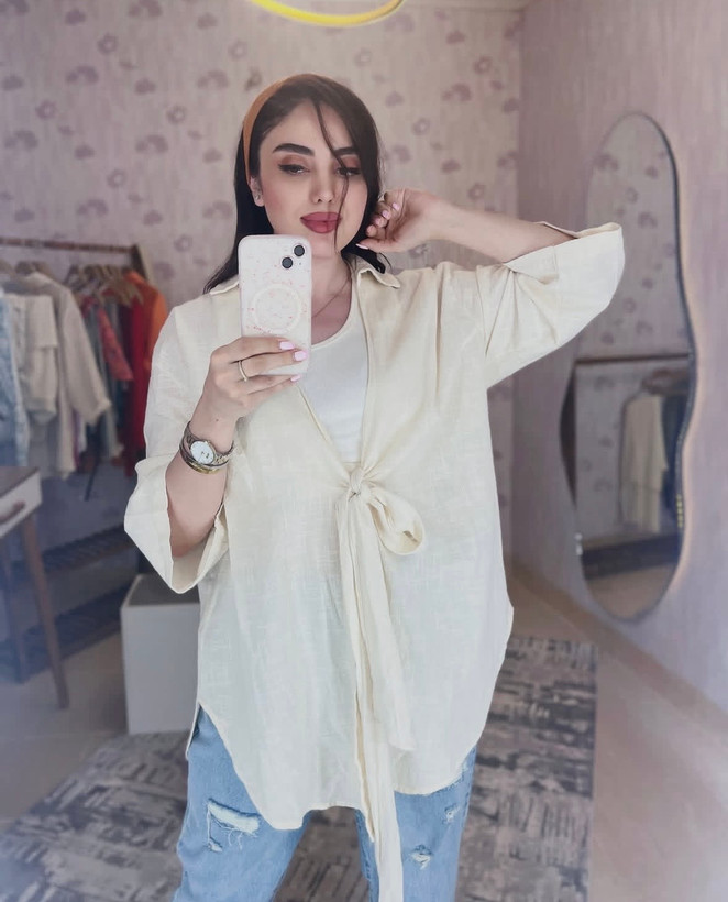 رولباسی زنانه ترک مدل گره ای برند bisou