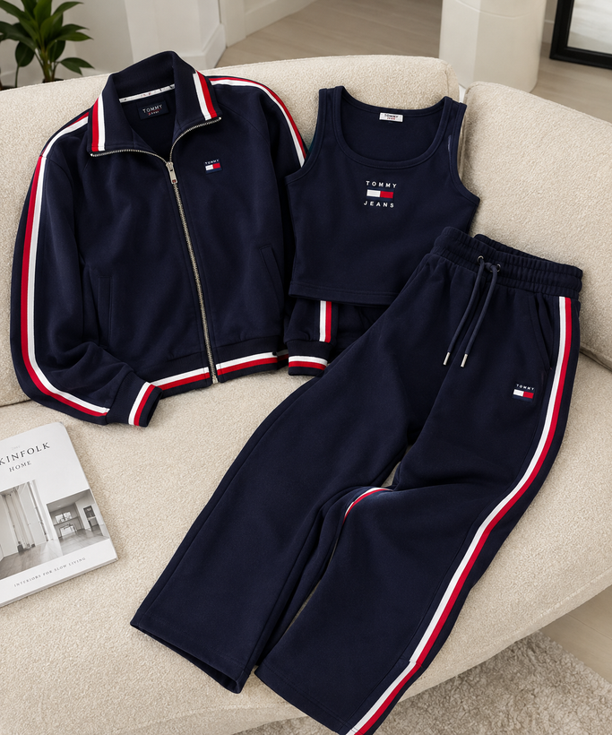 ست سویشرت شلوار زنانه ترک tommy پارچه اویشو